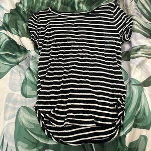 Papaya Black and White Sleeve T-Shirt